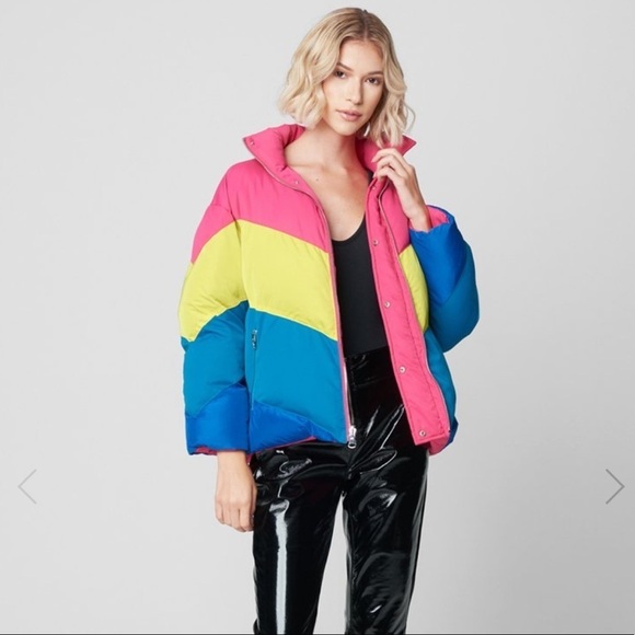 Blank NYC | Temptations Reversible Puffer Jacket M - Picture 3 of 15